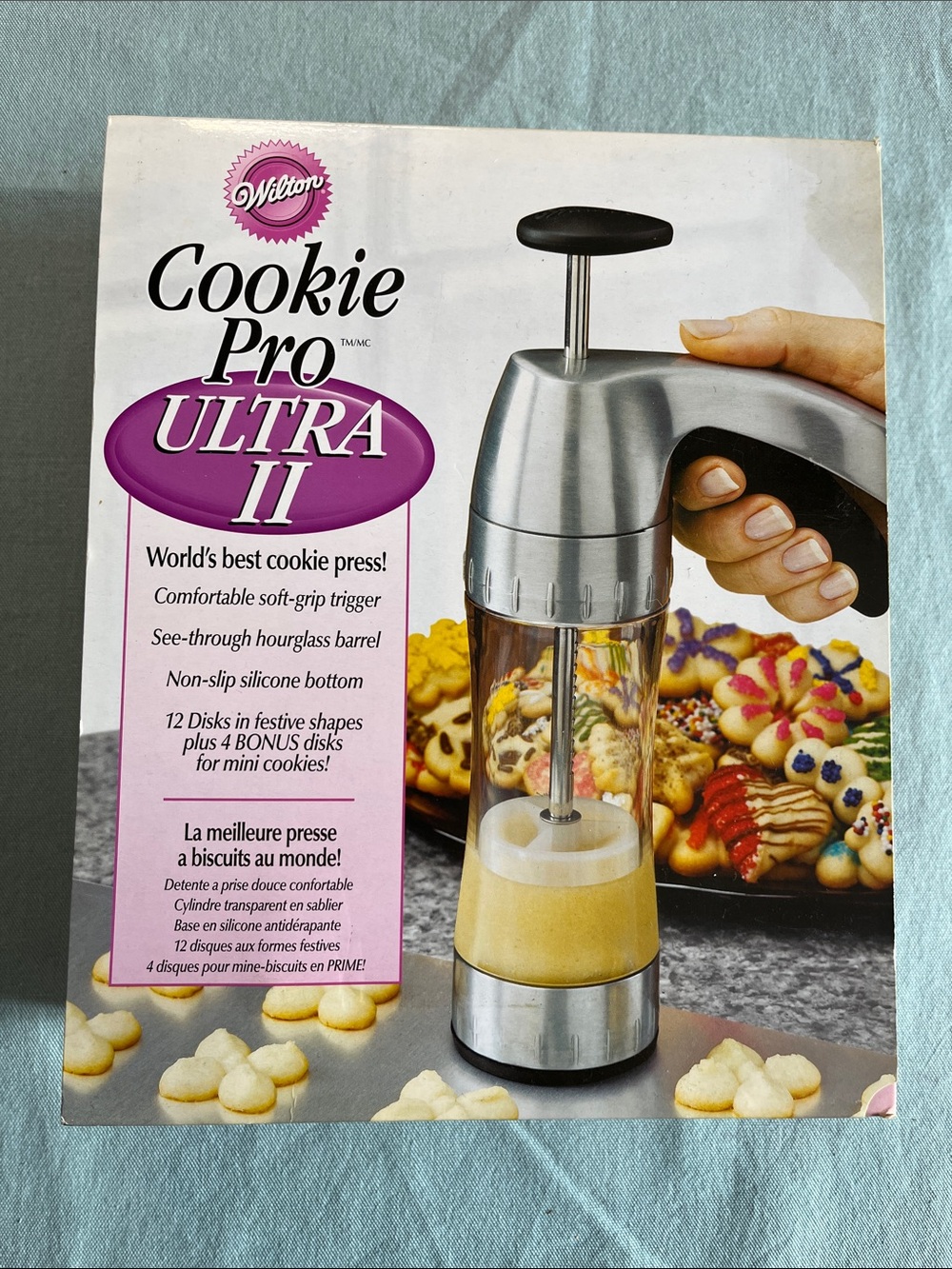 Wilton Cookie Pro Ultra II Cookie Press - Silver and Black